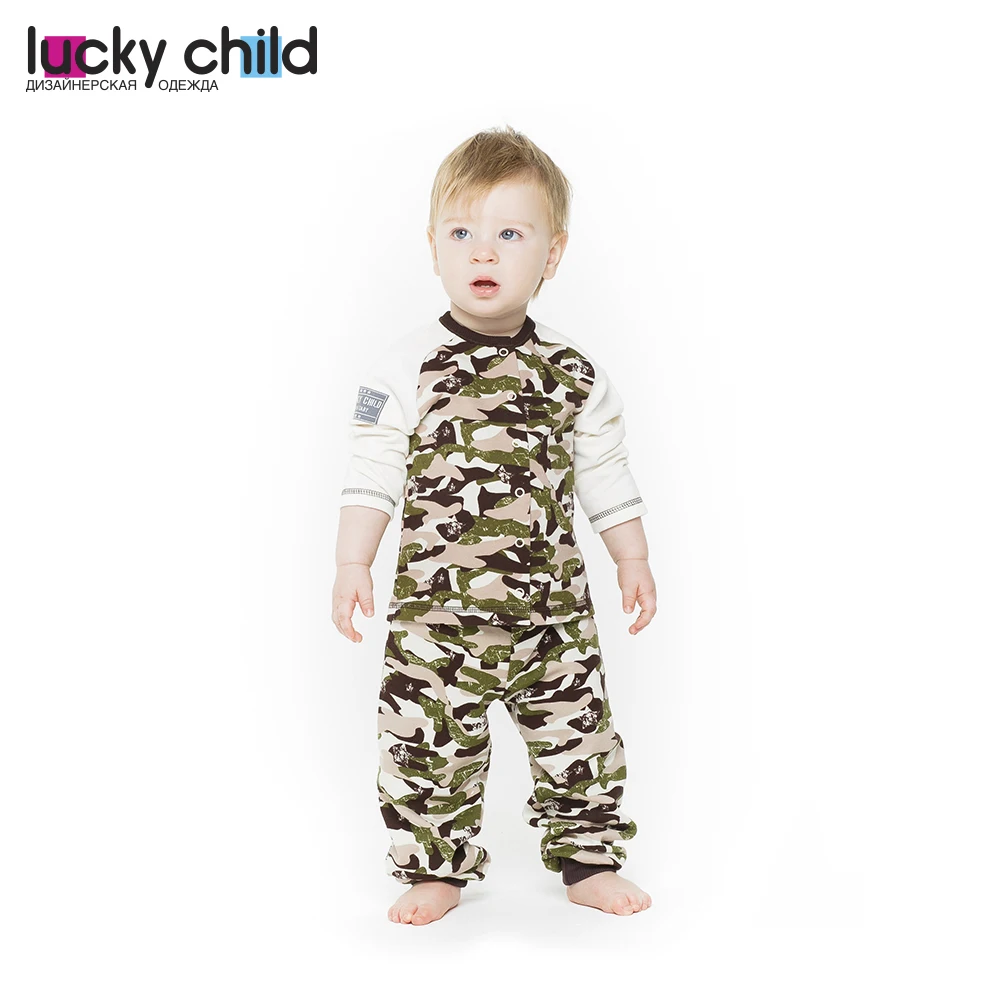 Штанишки Lucky Child для девочек и мальчиков (Милитари) [сделано в России доставка от 2