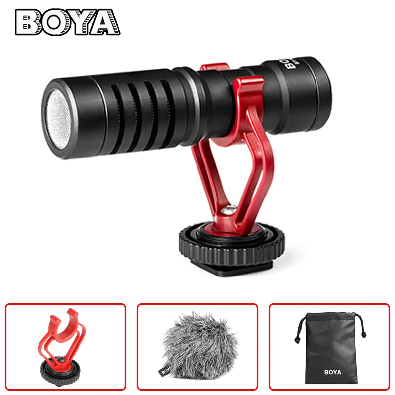 BOYA BY-MM1 VideoMicro компактный на Камера Запись микрофон для Canon Nikon sony Джи Осмо DSLR