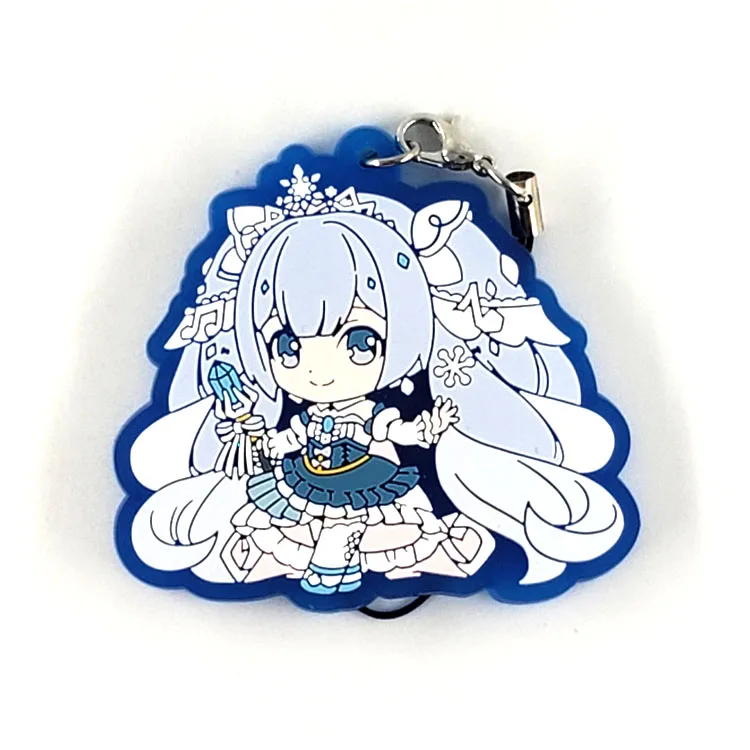 Hatsune Miku оригинальная японская аниме фигурка резиновая силиконовая сладкий запах подвеска на мобильный телефон/брелок/ремешок