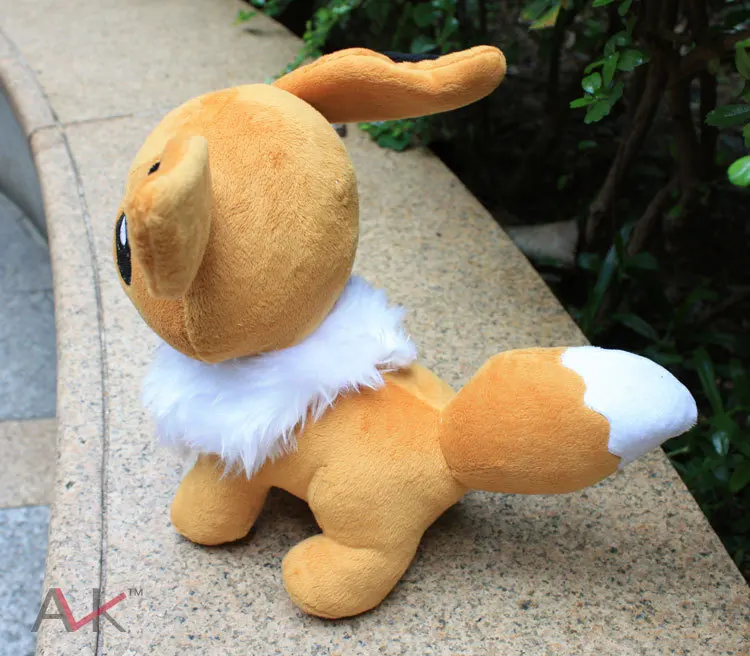 23 см Большой размер подставка Eevee плюшевые игрушки милый мультяшный Мягкий