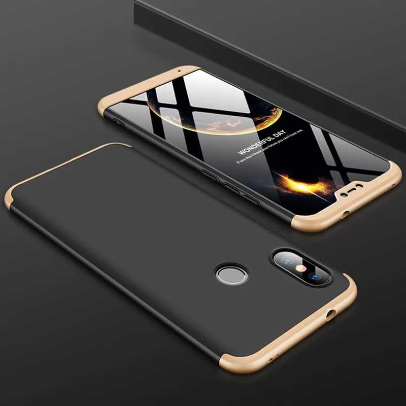 GKK чехол 3 в 1 для Xiaomi Mi A2 Lite 5 84 ''чехол полноразмерный матовый телефона Fuda Капа |