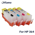 OYfame 4 цвета для HP 364 Картридж 364 чернильные картриджи пополнения чернил комплект с не существует чип обнуления для HP 5510 5511 5512 5515 5520 принтер