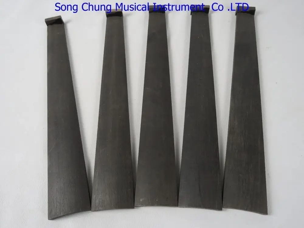 

5pcs undyed black violin indonesia ebony fingerboard 4/4