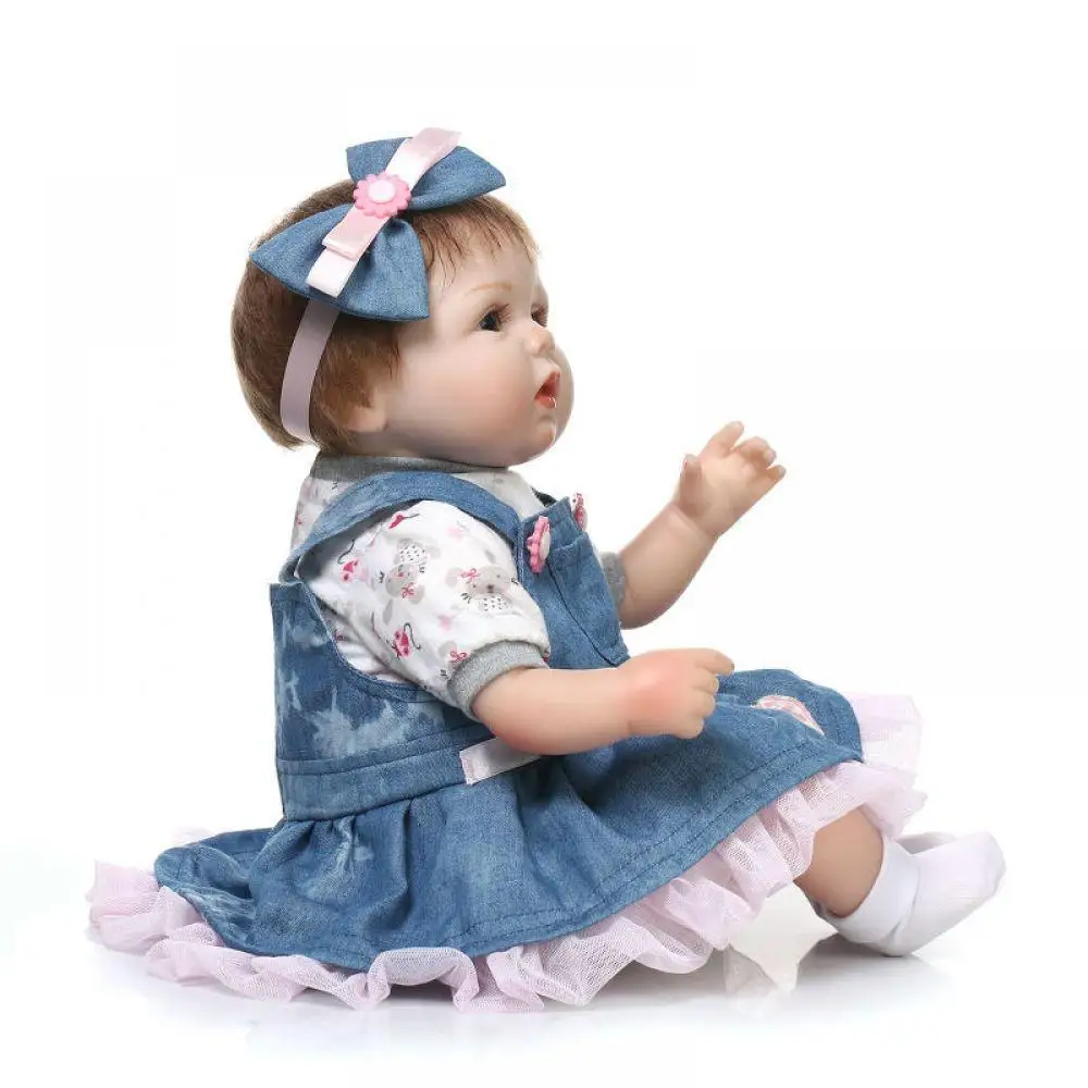 NPK Новинка 43 см силиконовые куклы Reborn Boneca Realista модные детские для принцессы