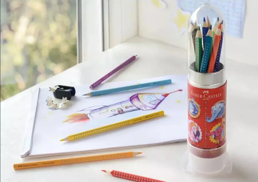 Оригинальный Faber Castell Цветной карандаш 112457 воспроизведения и обучения Цвет
