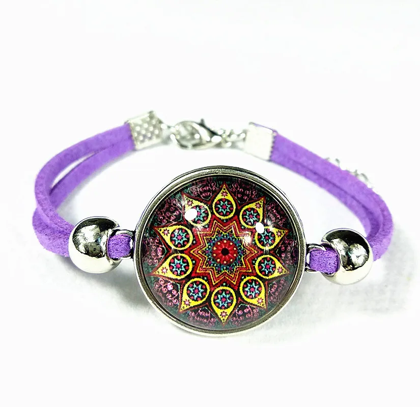 24 шт. (искусственная Мандала) Цветок Бандана Пейсли ручная цепочка искусство