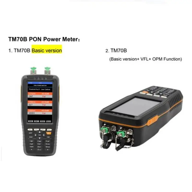 Оптический измеритель мощности DVP PON для EPON GPON xPON OLT-ONU 1310/1490 нм TM70B | Мобильные