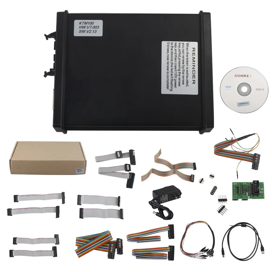 KTAG V2.13 KTAG FW V7.003 KTM100 KTAG ECU Инструмент для программирования мастер-версия может выбрать ECM TITANIUM V1.61 с 18475 Драйвером