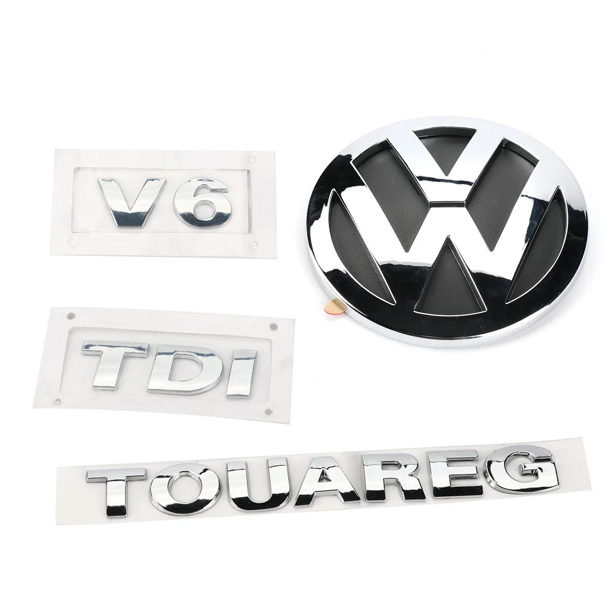 4 шт. задний значок загрузки хромированная эмблема V6 TDI TOUAREG для Фольксваген Touareg