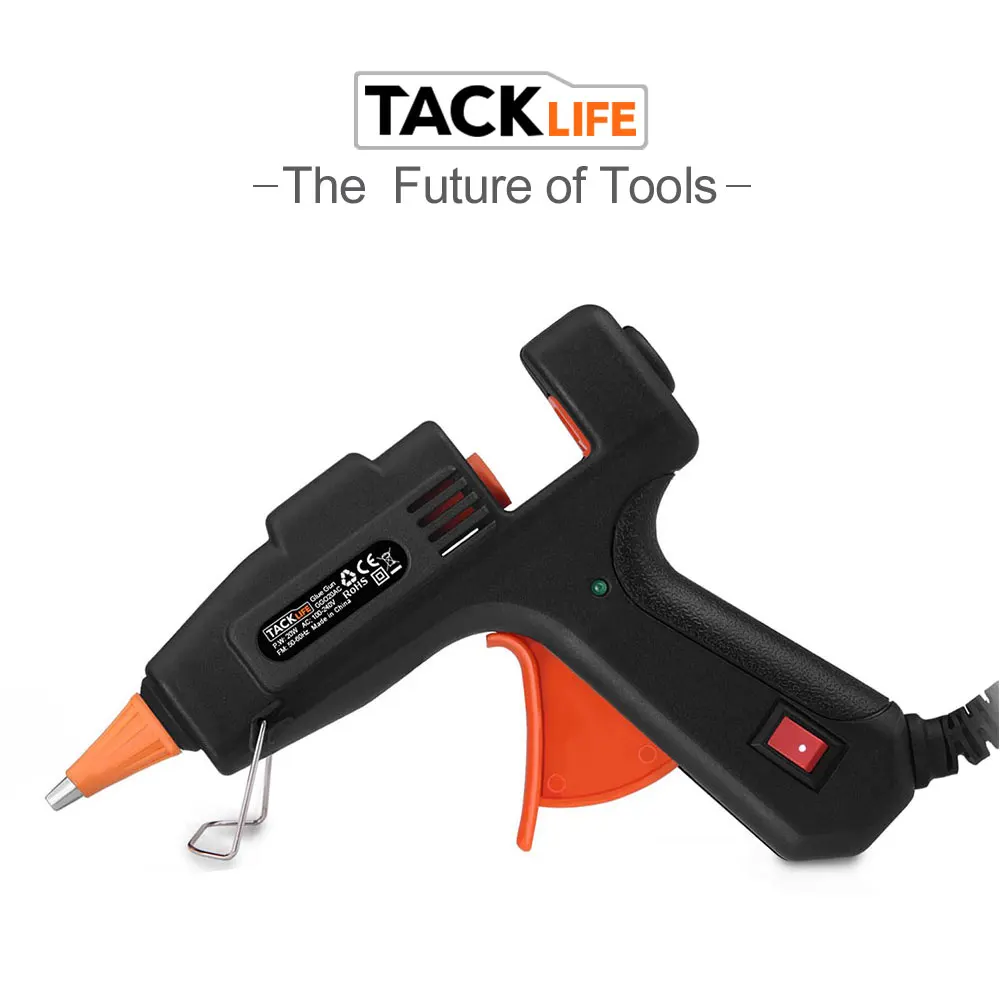 Tacklife 20 Вт клеевой пистолет Профессиональный высокотемпературный термоплавкий клеевой пистолет инструменты для ремонта DIY горячий клеевой пистолет высокая температура защита от перегрева