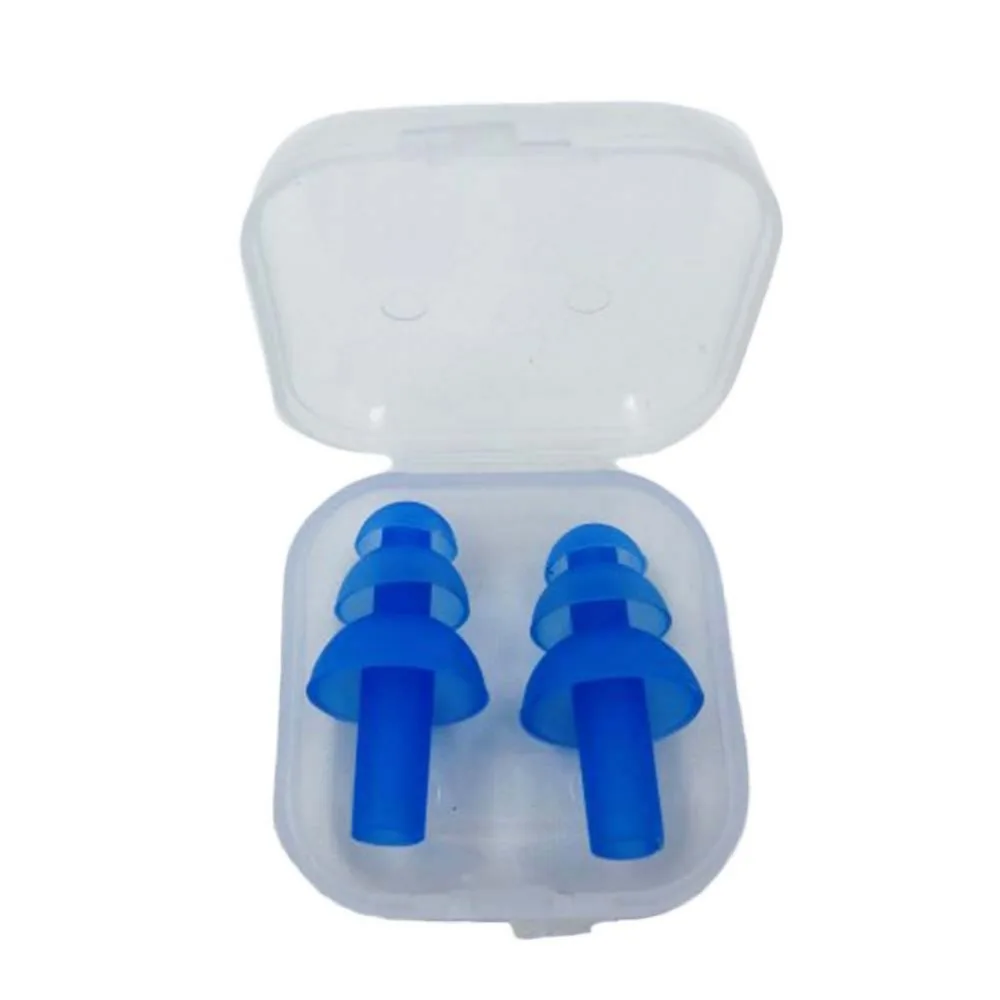 1 пара высококачественных силиконовых вкладышей для плавания 4 цвета Прямая