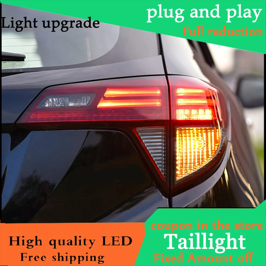 Автомобильный Стайлинг для HONDA HRV HR-V 2015-2017 задний светильник s светодиодный LED