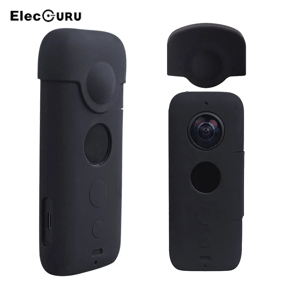 Силиконовый защитный чехол Insta360 One X с крышкой для объектива экшн камеры