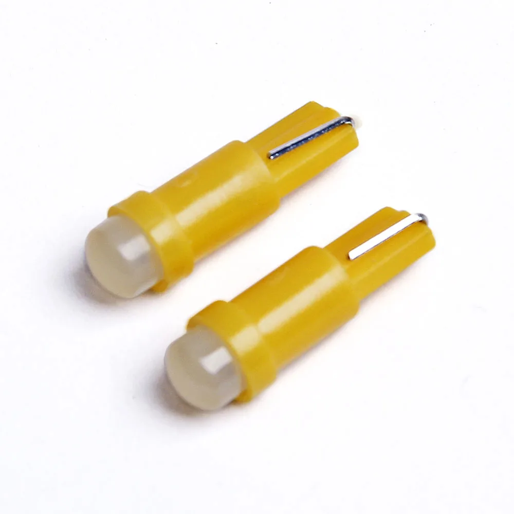 Elifine 20 шт. Автомобильная интерьерная T5 Led 1 SMD DC 12V керамическая лампа для приборной