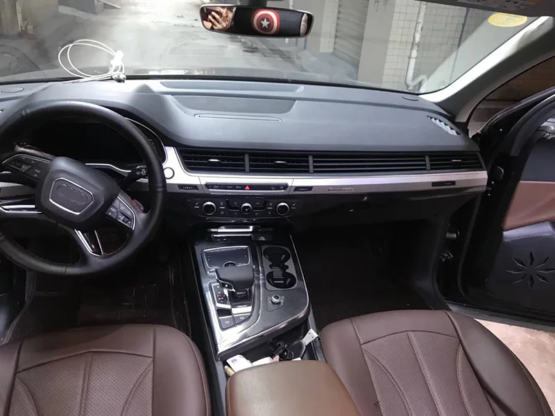 SUNFADA 3D 4D 5D виниловые наклейки из углеродного волокна для AUDI Q7 4M- украшение интерьера автомобиля/обновление/защита