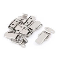 uxcell 6pcs spring loaded metal suitcase chest tool boxes locking toggle latch hasp lock hardware hasps home improvement metal