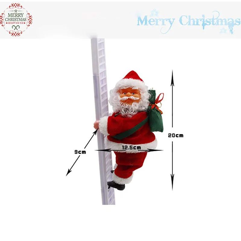 Электрическая Рождественская игрушка Санта-Клаус анимированная плюшевая