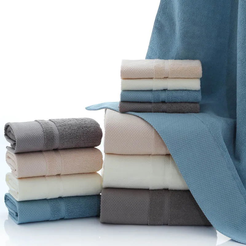 3 шт./компл. хлопковое банное полотенце для лица набор взрослых быстросохнущее