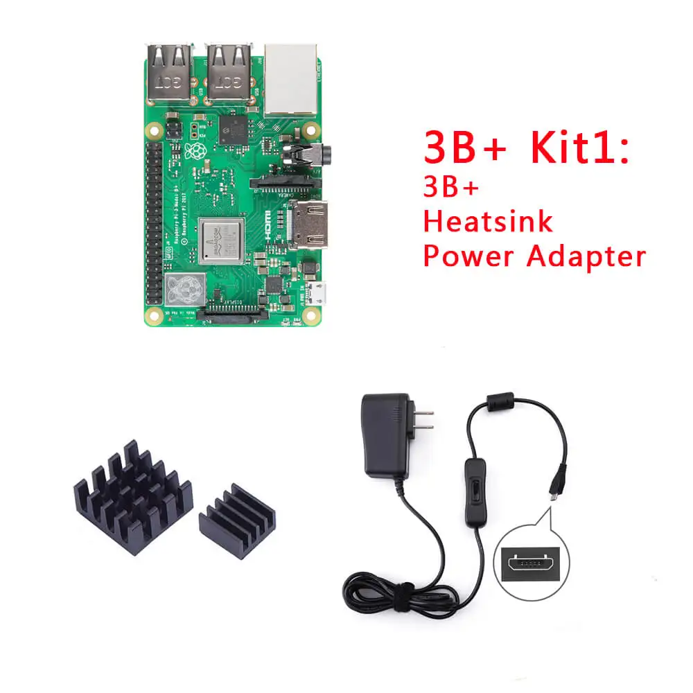 3B Plus Kit1 ShenzhenMaker Raspberry Pi 3 B или B+ базовый комплект - Цвет: 3B Plus Kit1