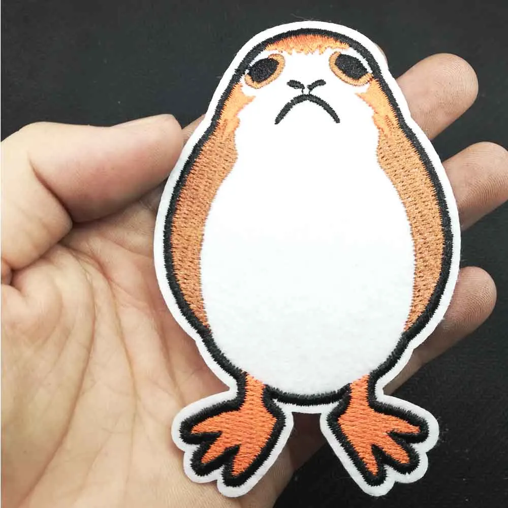 Мультфильм Звездные войны бип буп Штурмовик BB8 робот оптом Утюг на вышитой ткани одежда патч для девочек мальчиков - Цвет: porgger