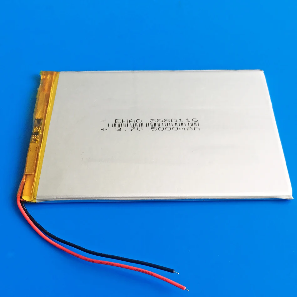 3,7 V 5000mAh литий-полимерная LiPo аккумуляторная батарея для gps psp DVD PAD Электронная книга планшетный ПК Ноутбук power bank видео игра 3580116