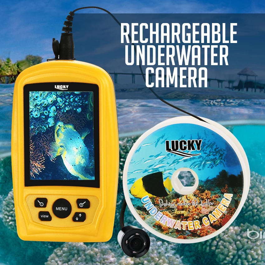 FF 3308 8 портативный Подводные Lucky рыбалки и инспекции камеры Аккумуляторная