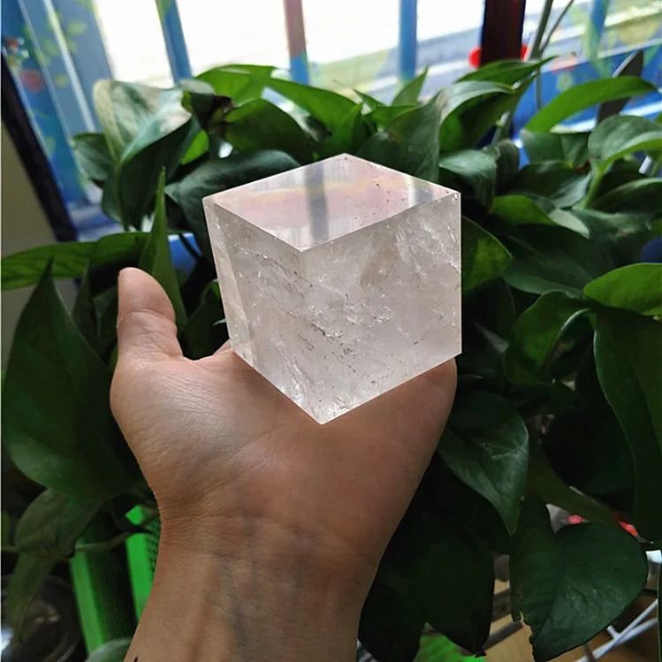 1 шт. 5 см Натуральный прозрачный кристалл, квадратный куб, исцеление в качестве украшения от AliExpress RU&CIS NEW