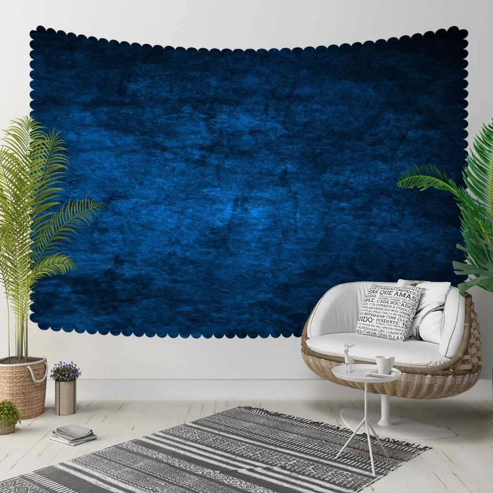 

Else Blue Vintage Abstract Watercolor Aging Shine 3D Print Decorative Hippi Bohemian Wall Hanging Landscape Tapestry Wall Art