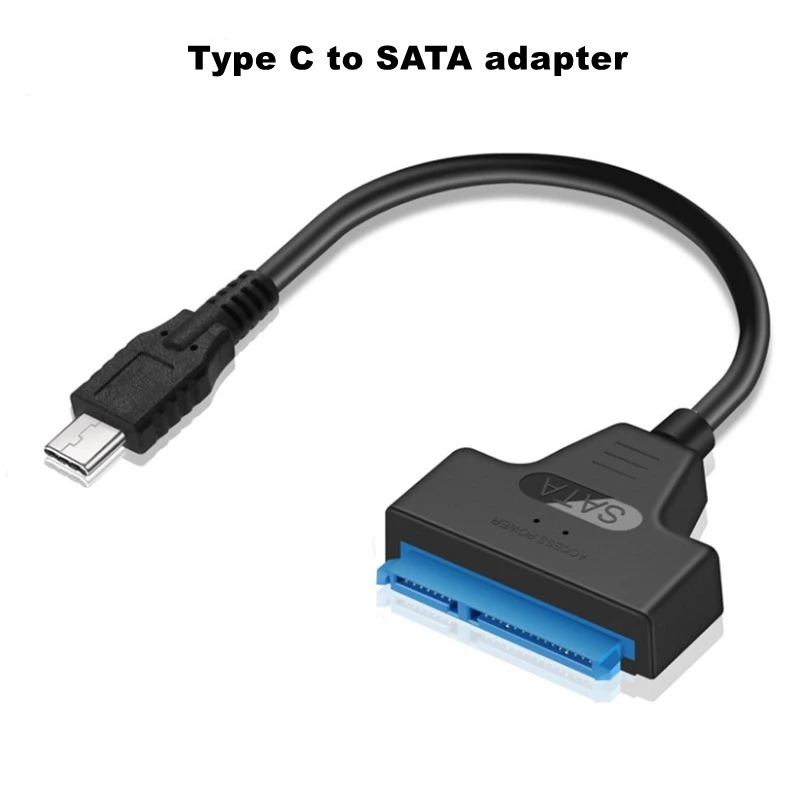 3 шт. Тип C3.1 SATA III 22Pin 7 + 15pin для 2 5 дюймов SSD HDD адаптер ThunderBolt способны Синий