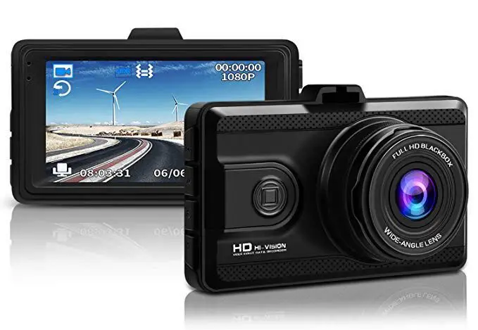 Автомобильный видеорегистратор Super Full HD 1296P 1080P с 3-дюймовым ЖК-дисплеем 170 дюйма