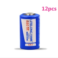12pcslot high power 880mah 3v cr2 rechargeable battery lifepo4 lithium battery rangefinder camera battery