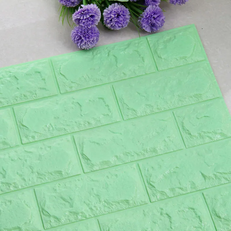 Light Green 30x60 см модные DIY 3D обои водонепроницаемые анти-грязные виниловые обои ПЭ пена кирпич узор экологически чистый дизайн обои - Цвет: Light Green