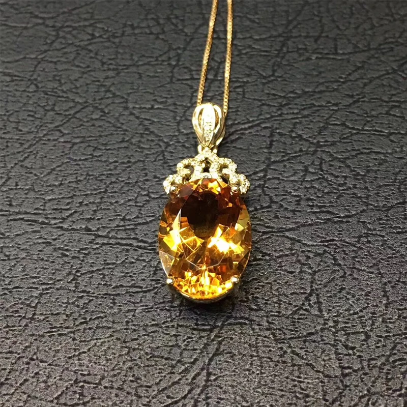ANI 18K ожерелье с подвеской из белого золота SI 0 068 ct Настоящее натуральное