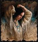 Наборы для вышивки крестом 14 ct DMC DIY Искусство ручной работы-бирюзовое ожерелье