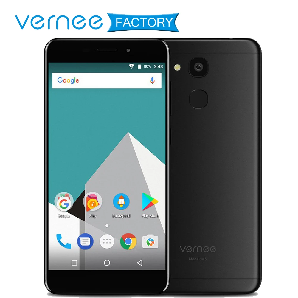 Смартфон Vernee M5 4GB RAM 64GB ROM 4G LTE HD 720*1280 MTK6750 вВосьмиядерный 13.0MP + 8.0MP камера 3300 мАч