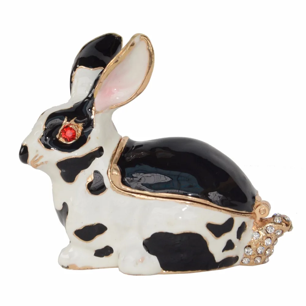 Фото Кролик шкатулка для украшений органайзер фигурки животных креативный подарок