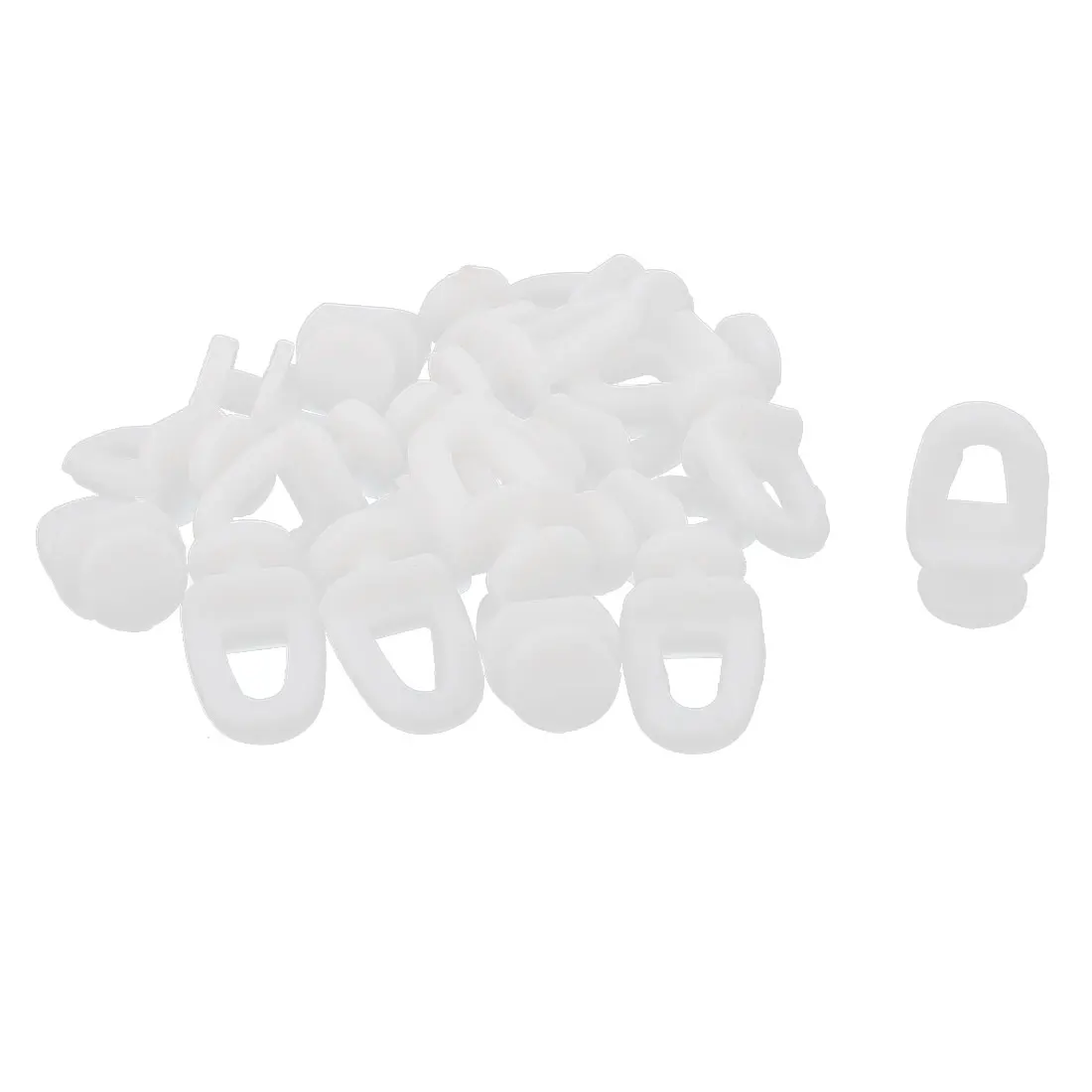 

UXCELL 20Pcs Plastic Window Glider Curtain Track Slide Wheels Rollers Rail Runner