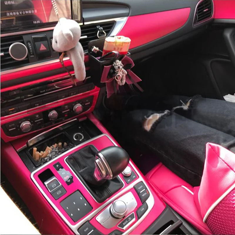 SUNFADA 3D 4D 5D виниловые наклейки из углеродного волокна для AUDI A6 C7 4G 2012- украшение салона автомобиля/обновление/защита