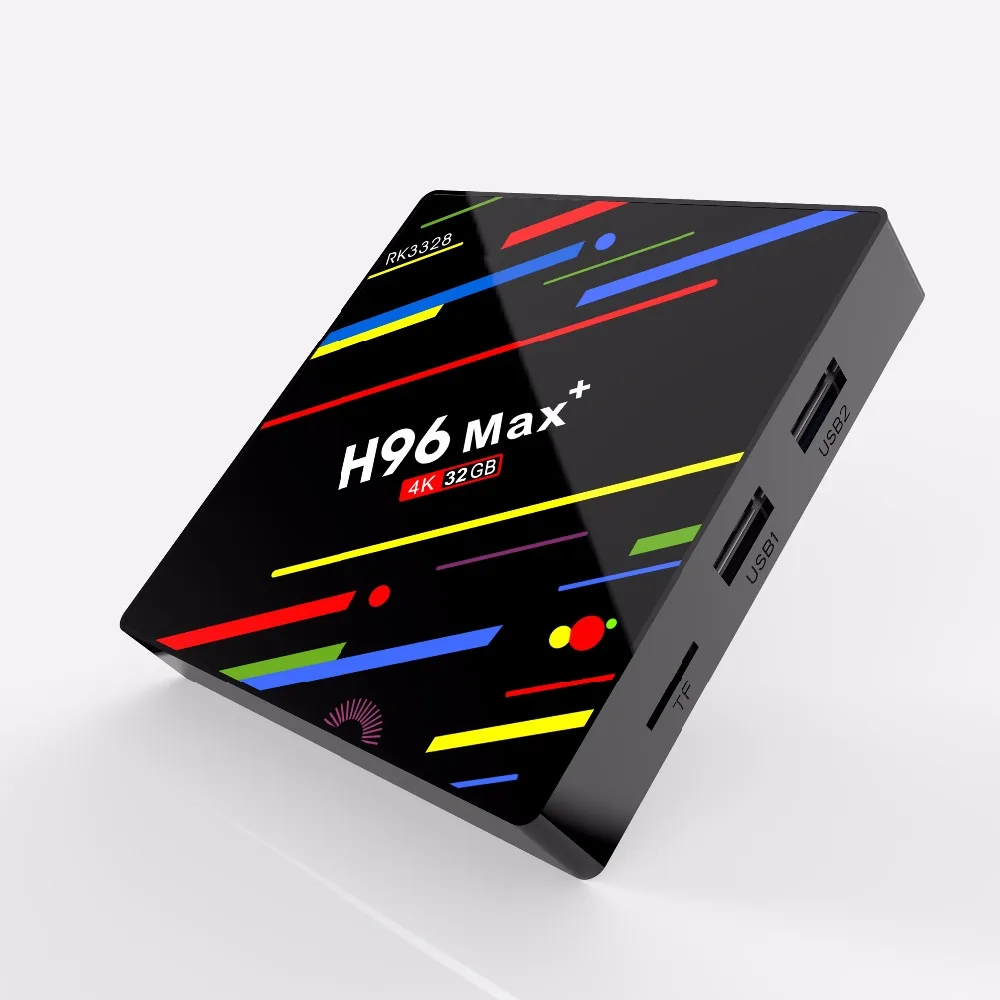 H96 MAX Plus 4 г + 32 г/64 Android8.1 Поддержка голоса RK3328 четырехъядерный 64 бит 4G64G WiFi 2 г/5 BT4.1