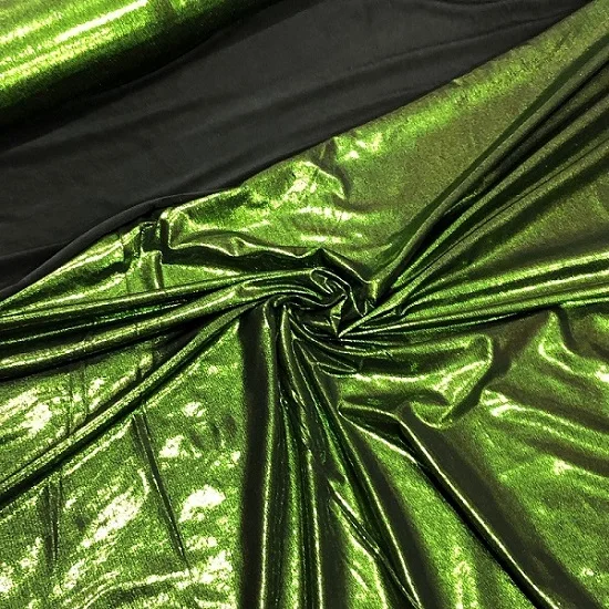Green grass Трико с тонким покрытием, 150 см ширина, непрерывный крой, растягивается в 4 направлениях, спандекс, лайкра ткань купальники, танцевальные костюмы бифлекс блестящий - Цвет: Green grass