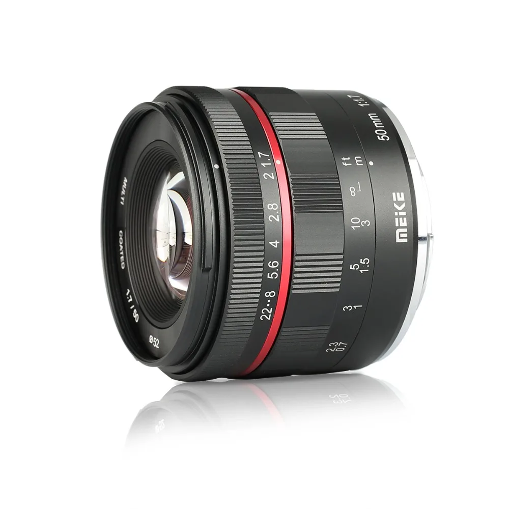 Meike MK-E-50-1.7 50 мм f1.7 объектив с большой апертурой ручной фокусировки полная Рамка для sony E Mount A9 A7M3 A7R3 A7 III A7R III A7R2 A6500