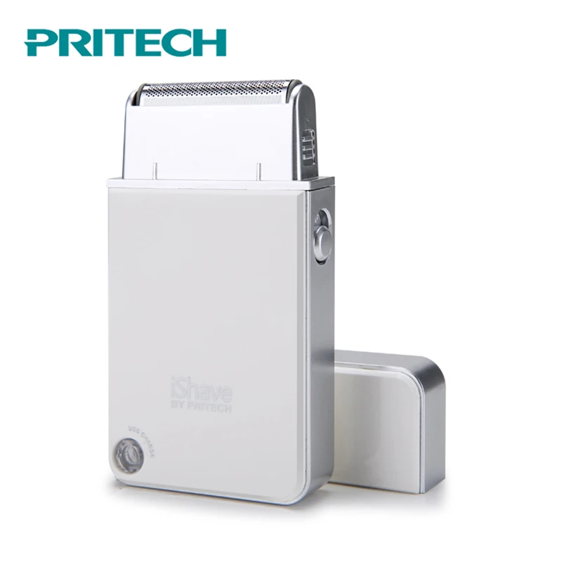 White PRITECH одно лезвие перезаряжаемая электробритва мини портативные бритвенные бритвы уход за лицом для мужчин триммер для бороды машина# RSM-1880 - Цвет: White