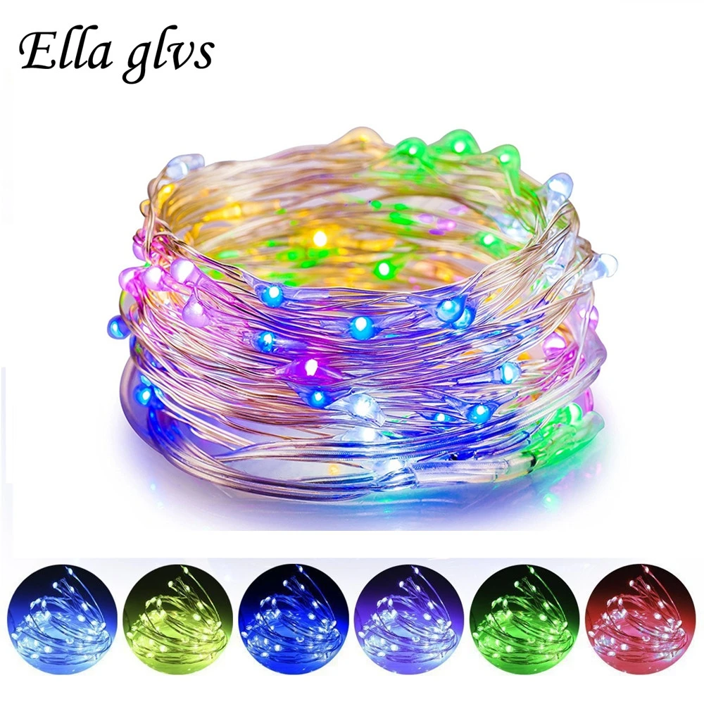 Светодиодный светильник 1 м 2 5 10 м|fairy lights|string lightsled string lights |