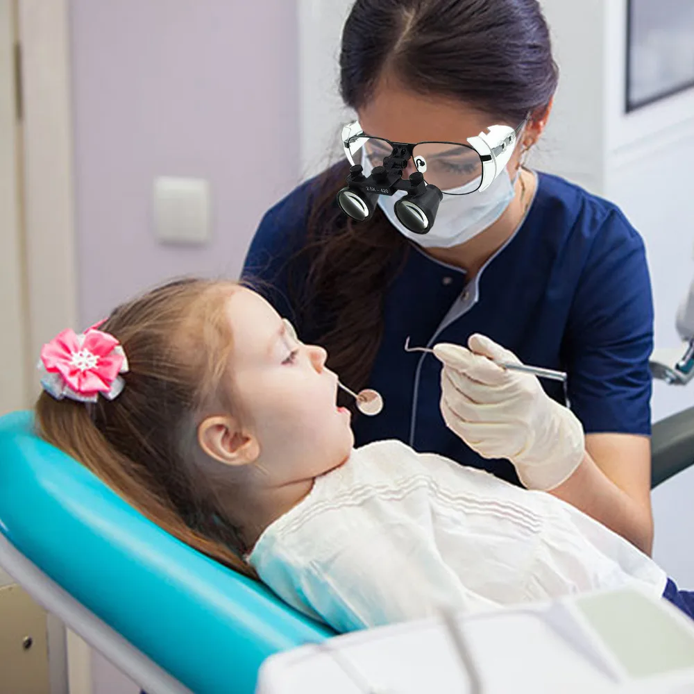 Лупа бинокулярная Стоматологическая хирургическая 420 мм 100 мм|binocular loupes|dental