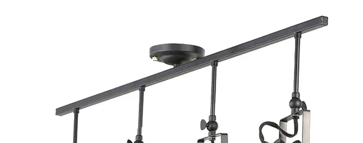 Винтажные черные поверхности потолка фары с LED для столовой кофе магазин одежды для украшения Кухня Главная лампа