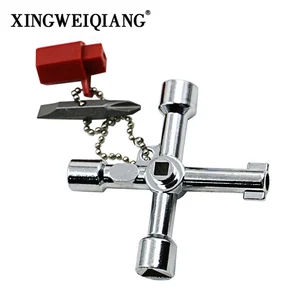 XINGWEIANG 5 в 1 перекрестный переключатель гаечный ключ квадратный треугольный поезд электрический шкаф Лифт Универсальный 5-ходовой ключ с отверткой