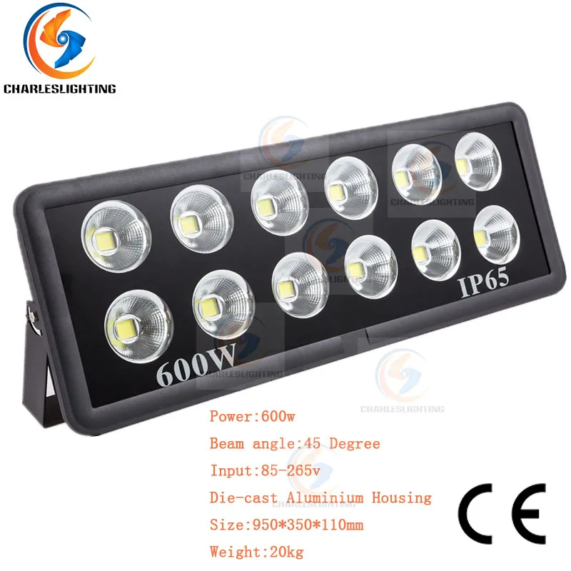 

CHARLESLIGHTING 3 года гарантии наружные ультра яркие COB Светодиодные прожекторы 150 Вт/200 Вт/300 Вт/400 Вт/500 Вт/600 Вт Класс защиты IP65 лампа