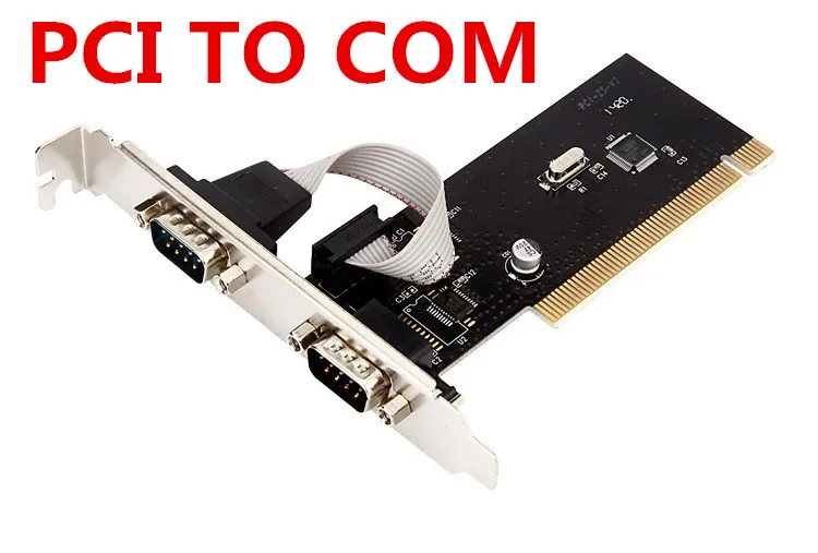 Новый 2 портовый s PCI к COM 9 контактный последовательный порт RS232 Расширенный
