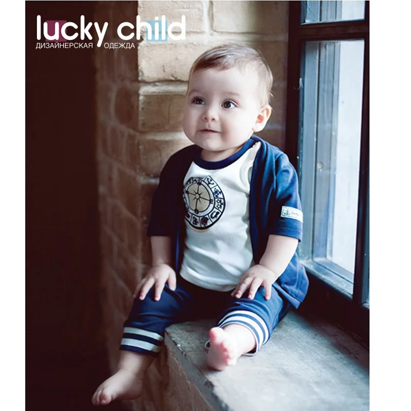 Брючки набор Lucky Child арт. 28 11D (Лазурный Берег) [сделано в России доставка от 2 х