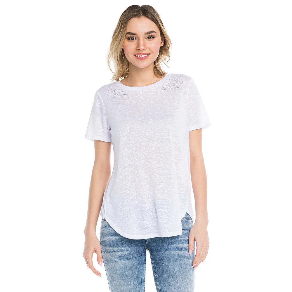 Футболка с блестящим рисунком Gloria jeans женская GKT001363|t shirt|jeans t shirtt shirts for women |